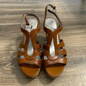 MARC FISHER Brown Wedges, Size 8